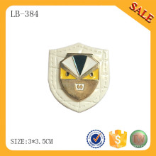 LB384 Decorative clothing patches jeans leather patch custom metal logo leather patch for coat